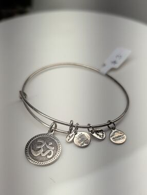 Alex and Ani Om Symbol Expandable Bangle – Rafaelian Silver